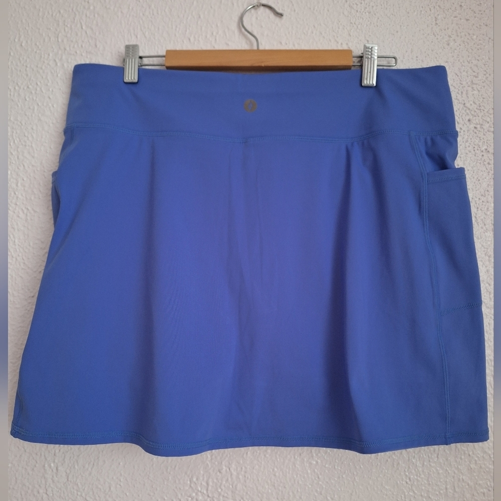 NWT SKECHERS Blue Skorts Vibrant Periwinkle Athletic Wear - Picture 2 of 6